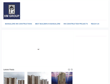 Tablet Screenshot of hmconstructions.in